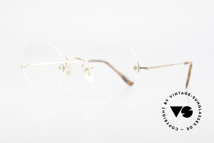 Savile Row Rimless 47/20 Randlose 14k Gold Filled Brille, feinste Fertigungsqualität (handmade in England), Passend für Herren und Damen
