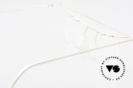 B. Angeletti Cesna Vintage Architekten Brille XL, ungetragenes 90er Einzelstück und KEINE RETROBRILLE, Passend für Herren und Damen