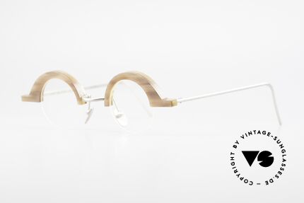 B. Angeletti Baal Redesign Echthorn Vintage Brille 1994, absolute Rarität (in Handarbeit gefertigt); Sammlerstück!, Passend für Herren und Damen