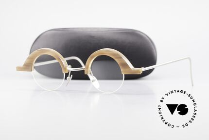 B. Angeletti Baal Redesign Echthorn Vintage Brille 1994, Größe: medium, Passend für Herren und Damen