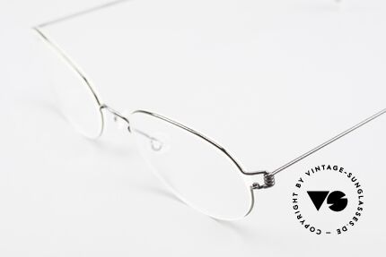 Lindberg Galar Air Titan Rim Ovale Titanium Brille Unisex, extrem stabile Fassung, flexibel & elastisch, und nur 3g, Passend für Herren und Damen