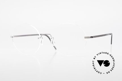 Lindberg 2333 Spirit Titan Runde Randlose Titanium Brille, LINDBERG Spirit Titanium Fassung, Mod. 2333, 53, 140, Passend für Herren und Damen