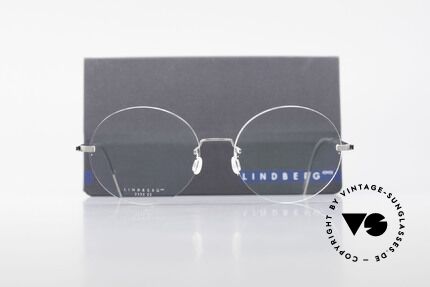 Lindberg 2333 Spirit Titan Runde Randlose Titanium Brille, sehr flexibel & elastisch (Glasform ist ggf. veränderbar), Passend für Herren und Damen