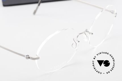 Lindberg 2333 Spirit Titan Runde Randlose Titanium Brille, Größe: medium, Passend für Herren und Damen