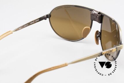 Cebe Dakar Jungle QD01 High-Tech Rennfahrer Shades, 30Jahre altes Original; Etui-Leder blättert leicht ab, Passend für Herren und Damen