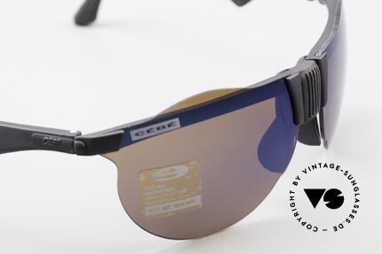 Cebe 1943 Alte Rennfahrer Sonnenbrille, ungetragen (wie alle unsere Cebe Sportsonnenbrillen), Passend für Herren und Damen