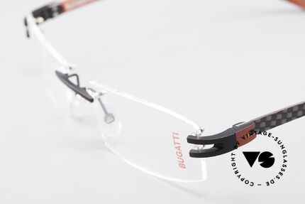 Bugatti 464 Randlose Luxus Brille Carbon, ungetragen (wie alle unsere BUGATTI Fassungen), Passend für Herren