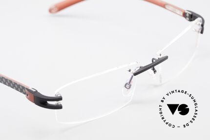 Bugatti 464 Randlose Luxus Brille Carbon, KEIN RETRO; ein kostbares ORIGINAL in Gr. 56/16, Passend für Herren