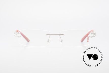 Bugatti 464 Randlose LuxusBrille Palladium, randlose, sportliche Form ... männlich, markant, Passend für Herren