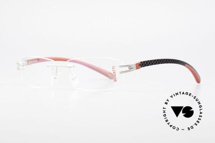Bugatti 464 Randlose LuxusBrille Palladium, ein edles Bugatti Original aus den späten 90ern, Passend für Herren