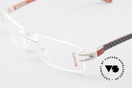 Bugatti 464 Randlose LuxusBrille Palladium, ungetragen (wie alle unsere BUGATTI Fassungen), Passend für Herren
