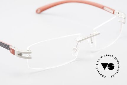 Bugatti 464 Randlose LuxusBrille Palladium, KEIN RETRO; ein kostbares ORIGINAL in Gr. 56/16, Passend für Herren
