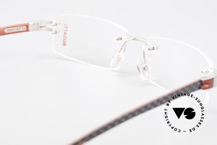 Bugatti 464 Randlose LuxusBrille Palladium, Größe: medium, Passend für Herren
