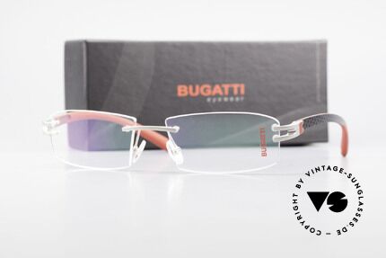 Bugatti 464 Randlose LuxusBrille Palladium, Größe: medium, Passend für Herren