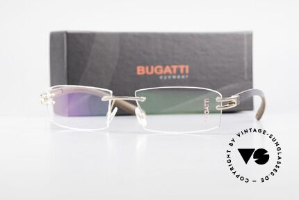 Bugatti 464 Randlose Brille Carbon Gold, Größe: medium, Passend für Herren