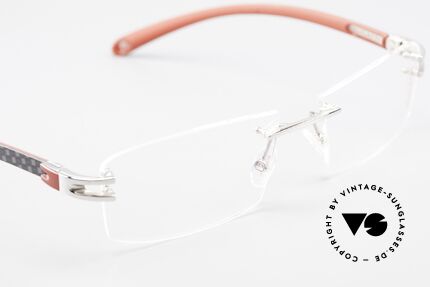 Bugatti 465 Randlose Palladium Luxusbrille, KEIN RETRO; ein kostbares ORIGINAL in Gr. 57/16, Passend für Herren