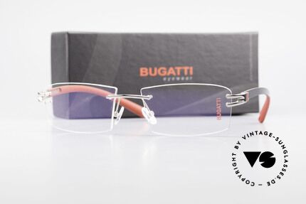 Bugatti 465 Randlose Palladium Luxusbrille, Größe: large, Passend für Herren