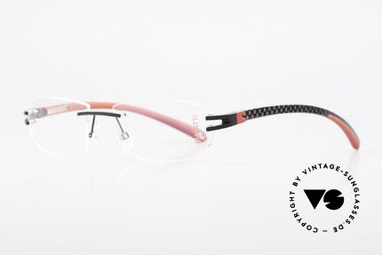 Bugatti 466 Randlose Luxusbrille Carbon, ein edles Bugatti Original aus den späten 90ern, Passend für Herren
