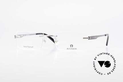 Aigner EA1023 Randlose Vintage Brille Titan, Aigner vintage Designer-Brillenfassung in Größe 55/18, Passend für Herren