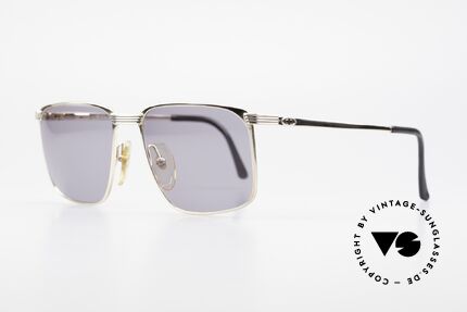 Christian Dior 2728 Echt 80er Herren Sonnenbrille, vergoldeter Rahmen mit dezenten schwarzen Streifen, Passend für Herren