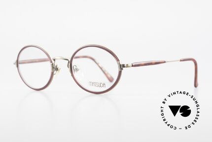 Matsuda 2834 Rund Ovale 90er Luxus Brille, unter Kennern längst geschätzt & entsprechend begehrt, Passend für Herren und Damen