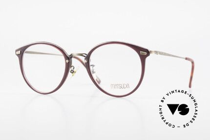 Matsuda 2836 Panto Stil 90er Luxus Brille, 90er Jahre vintage Designer-Sonnenbrille von MATSUDA, Passend für Herren und Damen