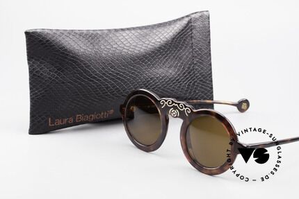 Laura Biagiotti V93 Shangai True Vintage Sonnenbrille 70er, Größe: small, Passend für Damen