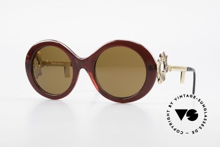 Moschino M254 Schüssel Sonnenbrille Antik, außergewöhnliche Moschino by Persol Sonnenbrille, Passend für Damen