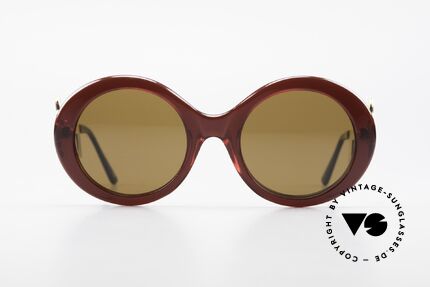 Moschino M254 Schüssel Sonnenbrille Antik, Moschino-Kreationen von Persol produziert (80er), Passend für Damen