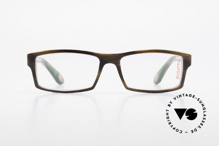 Bugatti 486 Markant Eckige Herrenbrille, absolute Top-Qualität sämtlicher Komponenten, Passend für Herren