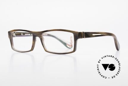 Bugatti 486 Markant Eckige Herrenbrille, optimaler Tragekomfort dank Feder-Scharnieren, Passend für Herren