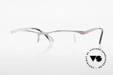 Bugatti 497 Ruthenium Luxus Brille Nylor, BUGATTI Brille, Mod. 497, 024 Large Gr. 55/19, Passend für Herren