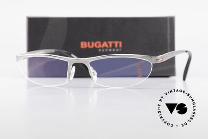 Bugatti 497 Ruthenium Luxus Brille Nylor, Größe: large, Passend für Herren