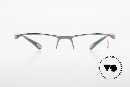 Bugatti 495 Ruthenium Nylor Brille Luxus, charakteristisches Design der Odotype-Serie, Passend für Herren