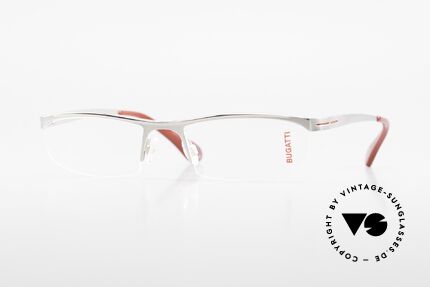Bugatti 495 Luxus Palladium Brille Nylor, Bugatti Brille, Mod. 495, 005 Large Gr. 55/19, Passend für Herren