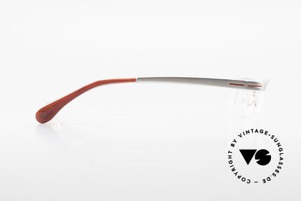 Bugatti 495 Luxus Palladium Brille Nylor, Fassung ist palladium satiniert = purer Luxus, Passend für Herren