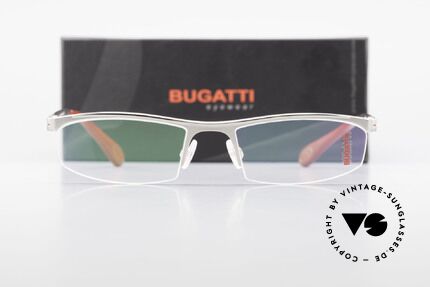 Bugatti 495 Luxus Palladium Brille Nylor, Größe: large, Passend für Herren