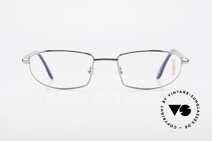 Bugatti 537 Echthorn Brille Ruthenium, Metall-Fassung (Gr. 54/20) ist Ruthenium-plattiert, Passend für Herren
