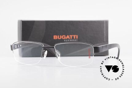 Bugatti 529 Ebenholz Titanium Brille XL, Größe: large, Passend für Herren