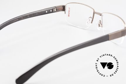 Bugatti 529 XL Ebenholz Titanium Brille, ein echtes Spitzen-Produkt; mehr Qualität geht nicht, Passend für Herren