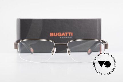 Bugatti 529 XL Ebenholz Titanium Brille, Größe: large, Passend für Herren