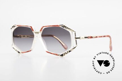 Cazal 355 Spektakuläre Sonnenbrille 90er, Farbbezeichnung: grenadine-sand gefleckt / kristall, Passend für Damen