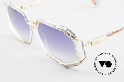 Cazal 355 Aussergewöhnliche Brille 90er, tolle Kombination von Farbe, Form und Materialien, Passend für Damen