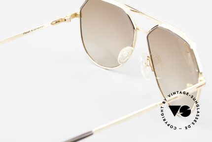 Cazal 733 Alte 80er Piloten Sonnenbrille, edle Sonnengläser in braun-Verlauf (100% UV Schutz), Passend für Herren