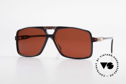 Cazal 637 80er Cazal Sonnenbrille 3D Rot, ausdrucksstarke Cazal VINTAGE Sonnenbrille, Passend für Herren