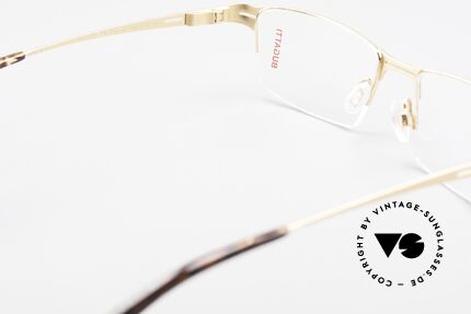 Bugatti 456 Nylor Titan Brille Vergoldet, ungetragen (wie alle unsere BUGATTI Fassungen), Passend für Herren