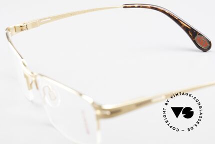 Bugatti 456 Nylor Titan Brille Vergoldet, KEIN RETRO; ein circa 15 Jahre altes ORIGINAL!, Passend für Herren