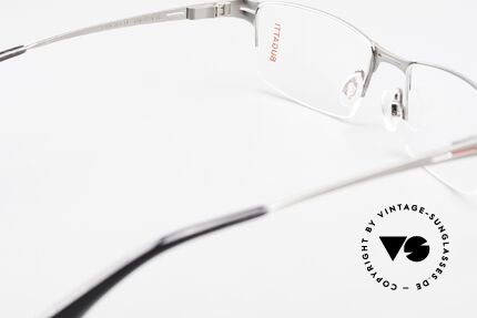 Bugatti 456 Nylor Titan Brille Ruthenium, ungetragen (wie alle unsere BUGATTI Fassungen), Passend für Herren