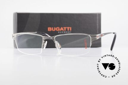 Bugatti 456 Nylor Titan Brille Ruthenium, Größe: large, Passend für Herren