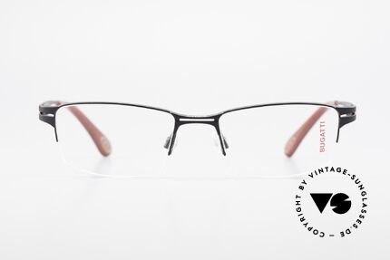 Bugatti 456 Titanium Brille Nylor Faden, XL Titanium-Rahmen mit Nylor-Faden (nur 19g), Passend für Herren